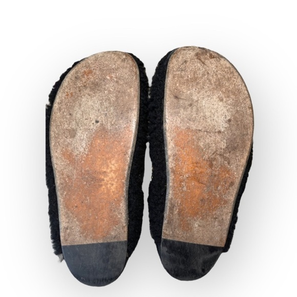 Isabel Marant Mirvin Backless Shearling Clogs Mules Black size EU38 US 8 - Picture 12 of 16